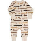 Bamboo two way zip pyjamas Sausage dogs  74/80