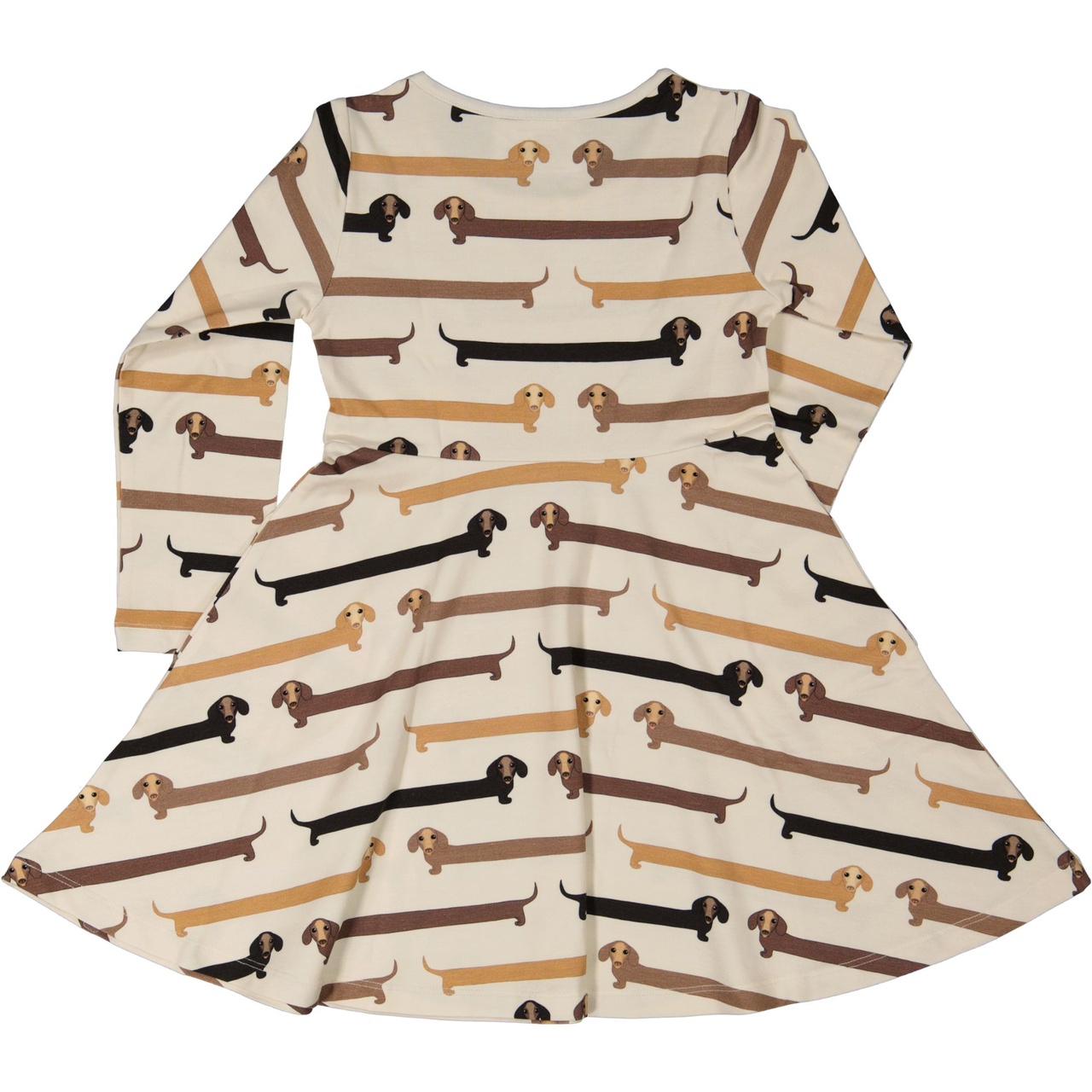 Bamboo flared dress Sausage dogs  74/80