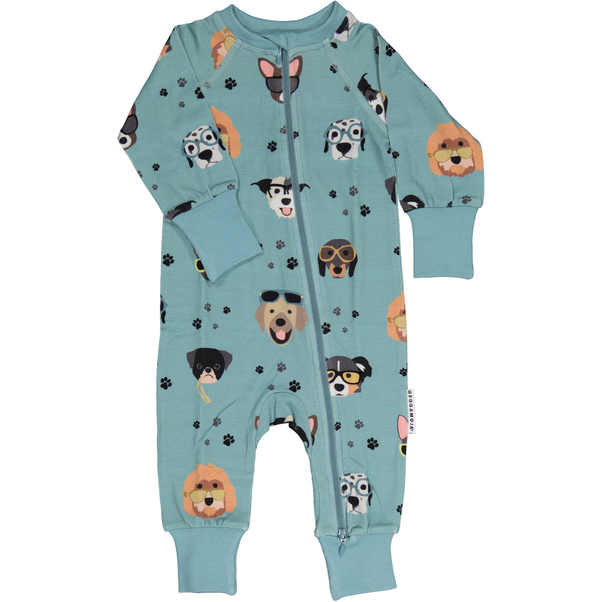 Bamboo two way zip pyjamas Doggy cool