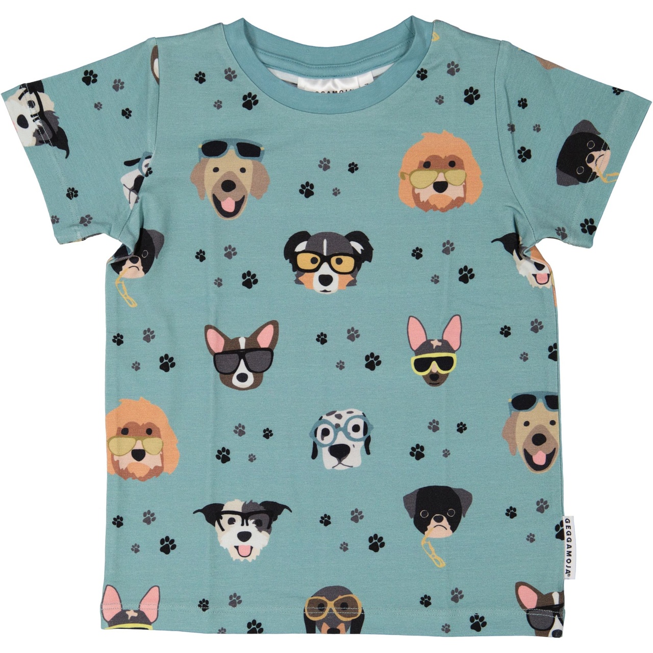 T-shirt Bambu Doggy Cool Blå 134/140