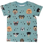 T-shirt Bambu Doggy Cool Blå 122/128