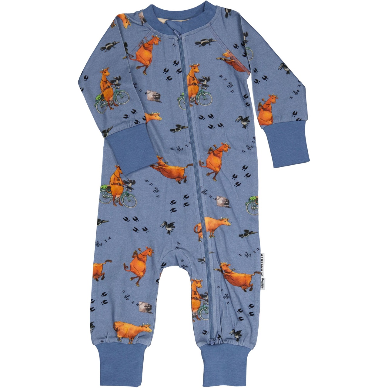 Mamma Mu two way zip pyjamas Blue ice 74/80