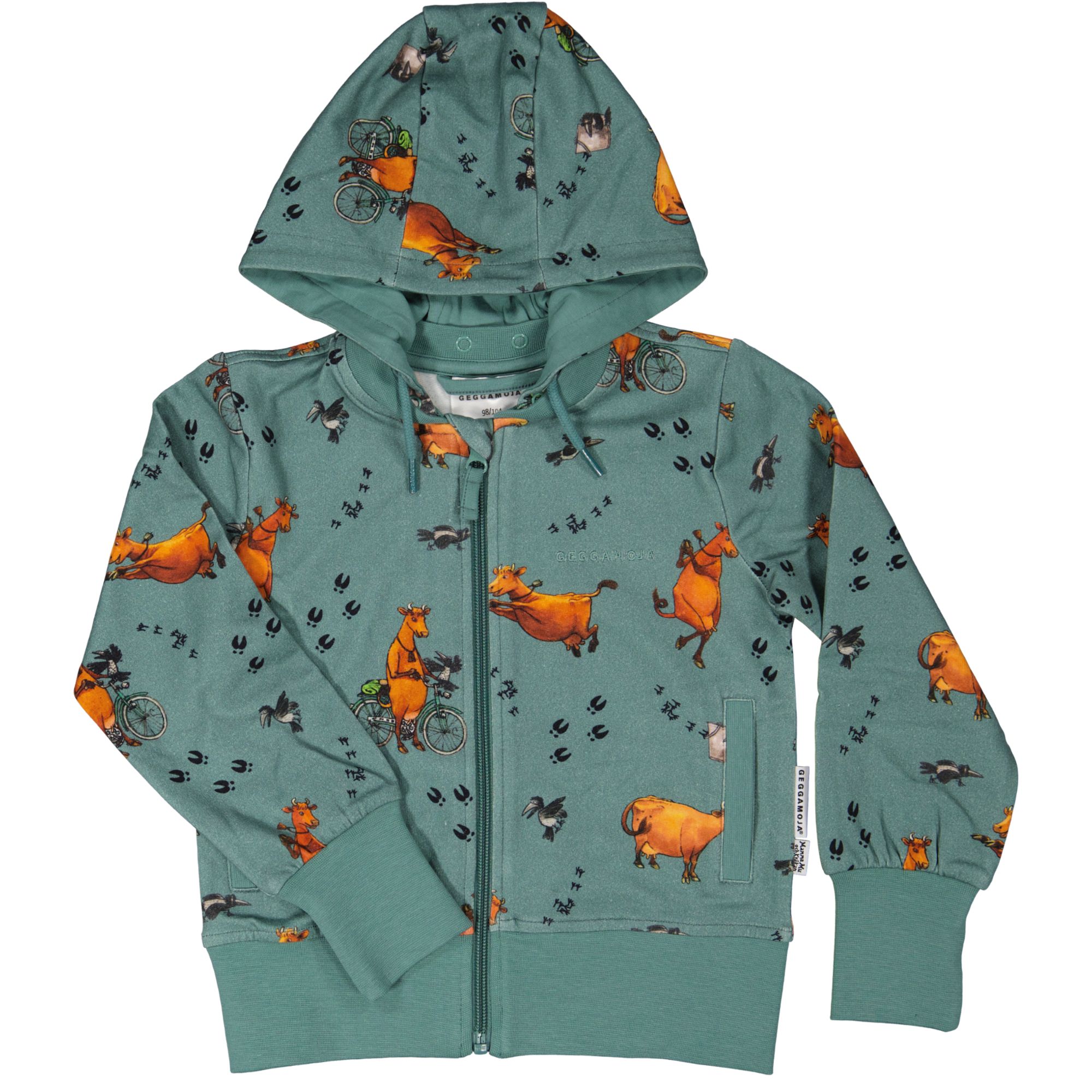 Hoddie Mamma Mu och Kråkan Green