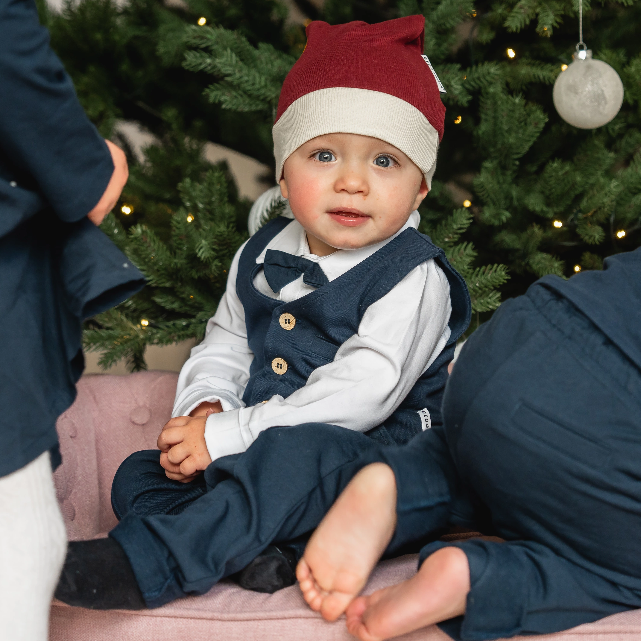 Christmas cap cotton Burgundy