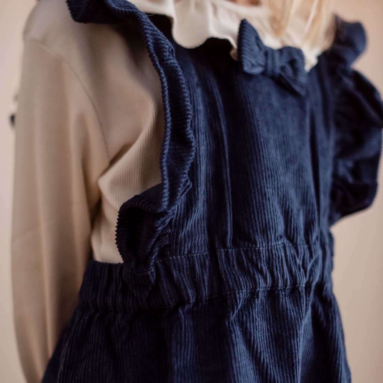 Corduroy dress Navy 74/80