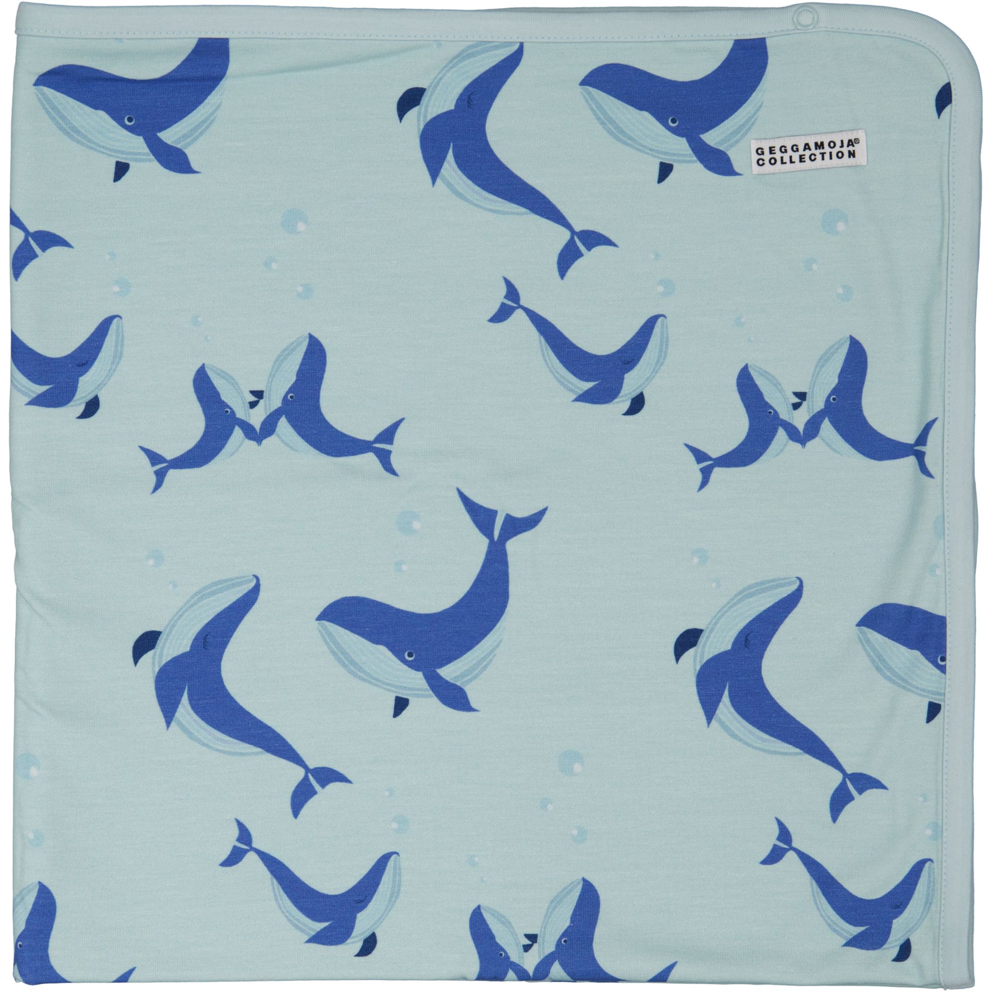 Bamboo Baby blanket L.blue whale