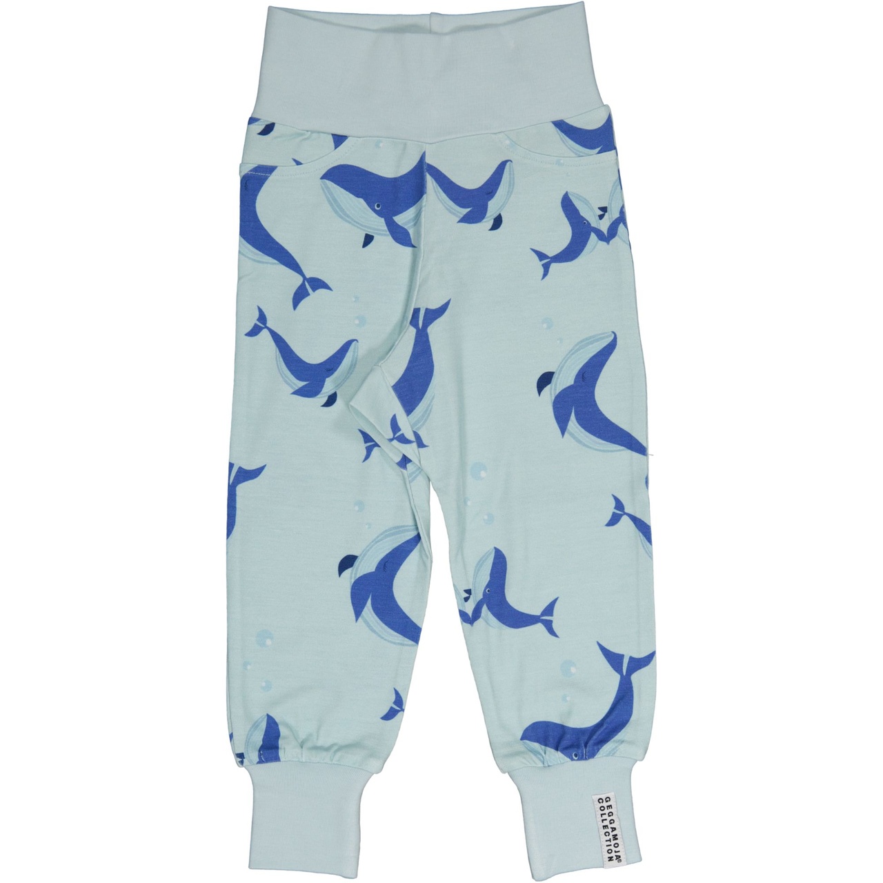 Bamboo Baby pants L.blue whale  50/56