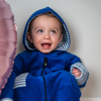 Kids Bathrobe Blue str 110/116