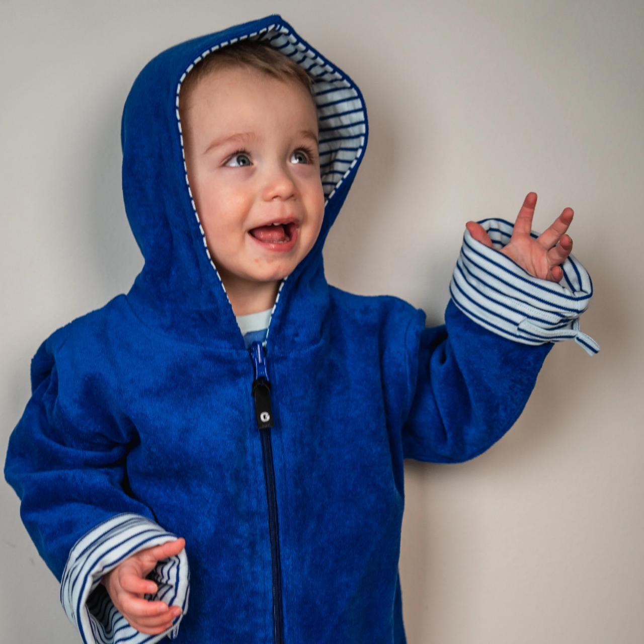 Kids Bathrobe Blue str