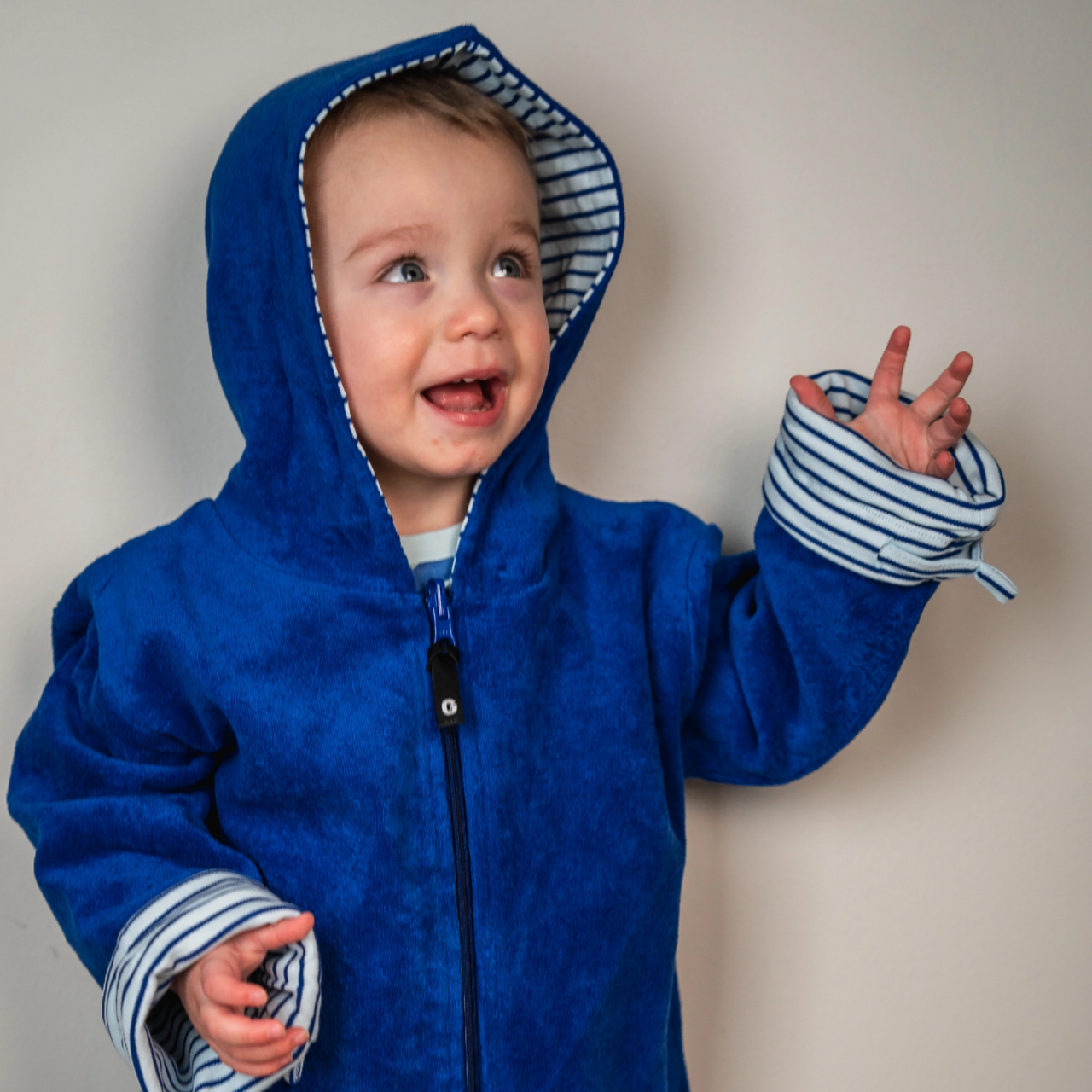 Kids Bathrobe Blue str 74/80