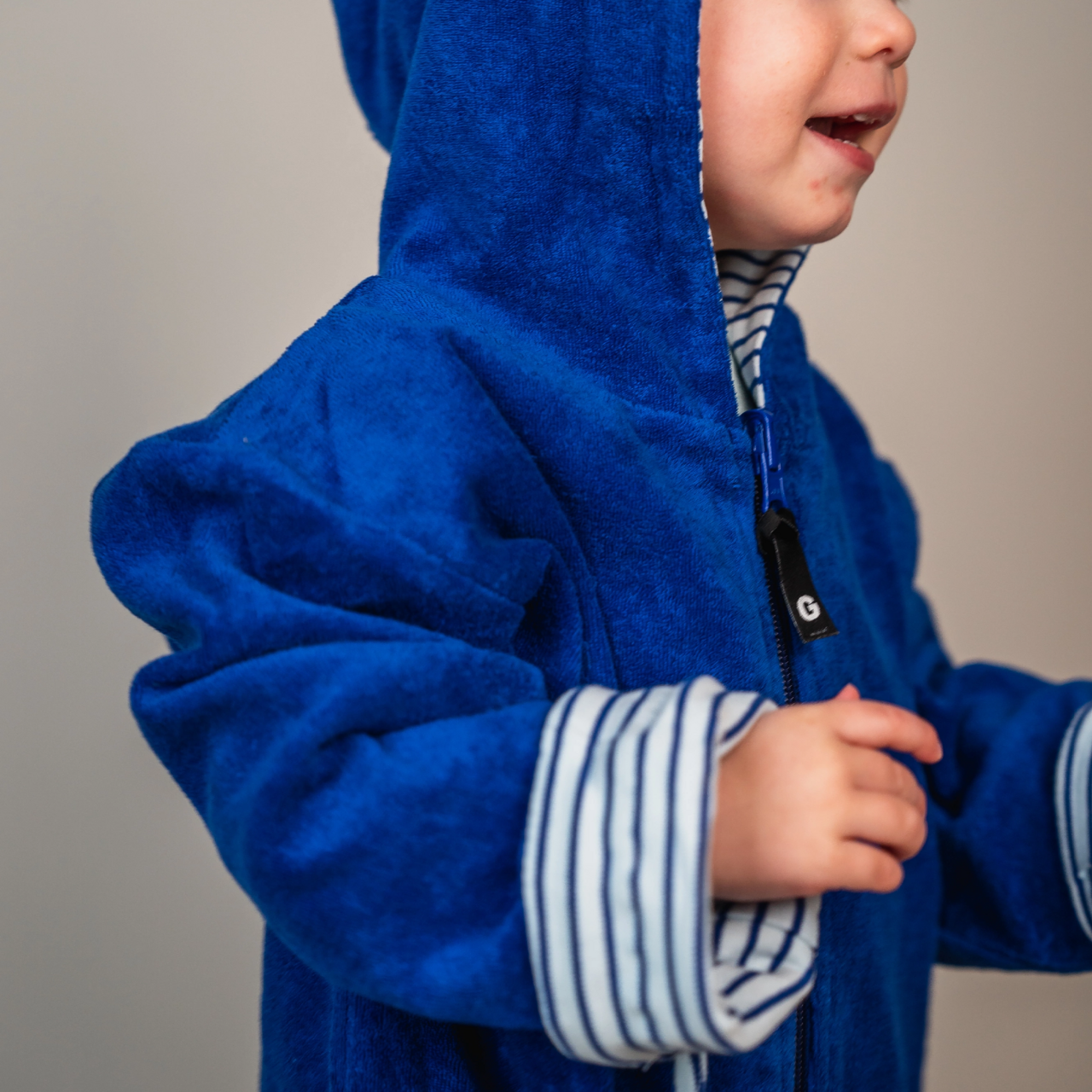 Kids Bathrobe Blue str