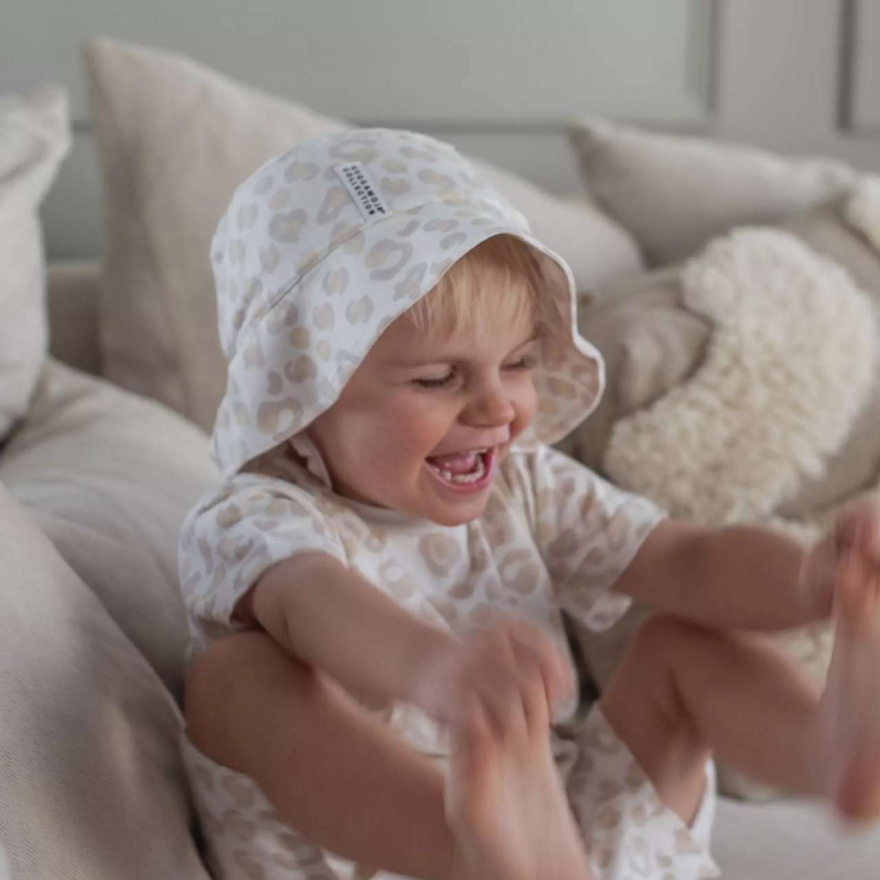 Bambus Päikesehatt Soft beež leo 2-6Y