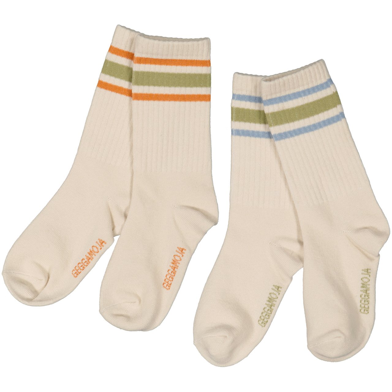 Tennis socks 2-pack Beige mix 25-27