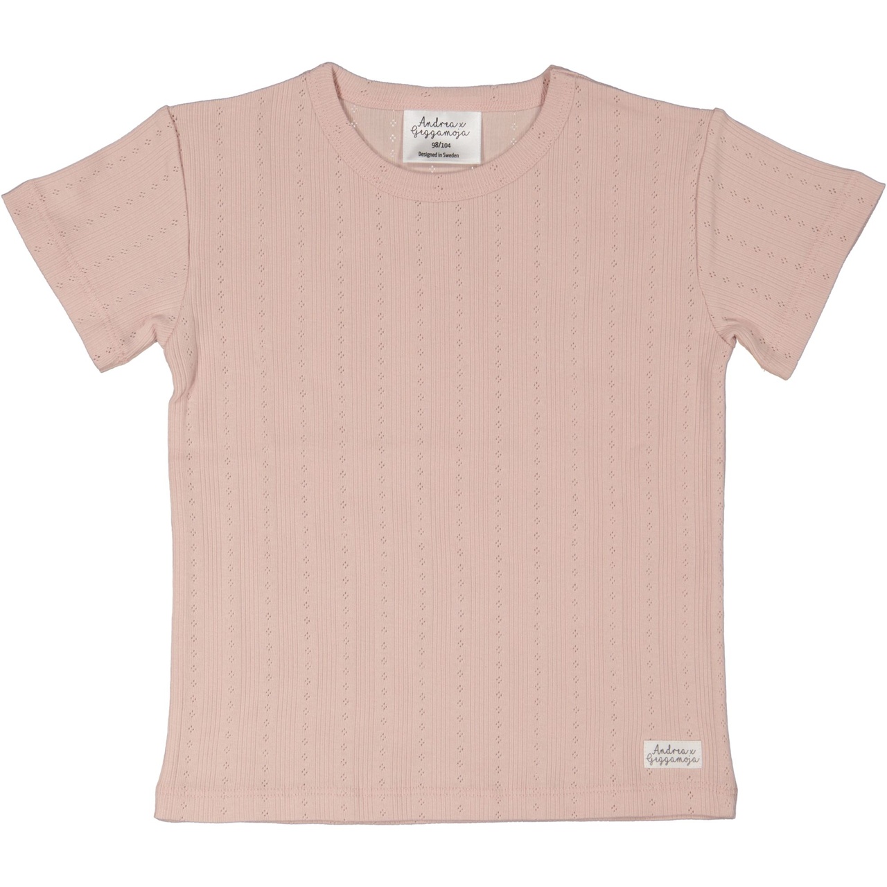 T-shirt Pointelle Pink Rose 74/80