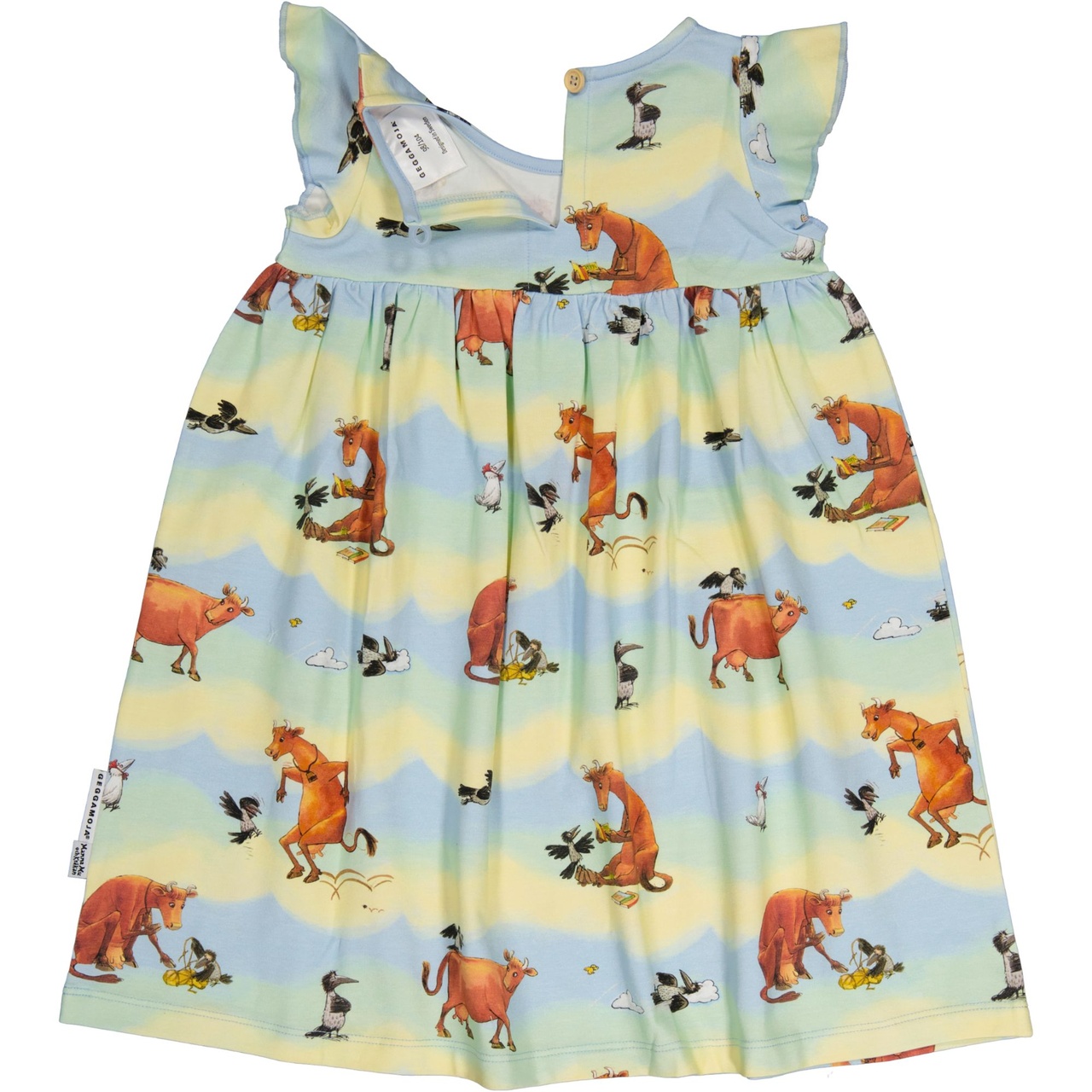 Flared dress Mamma Moo Multi pastel 122/128