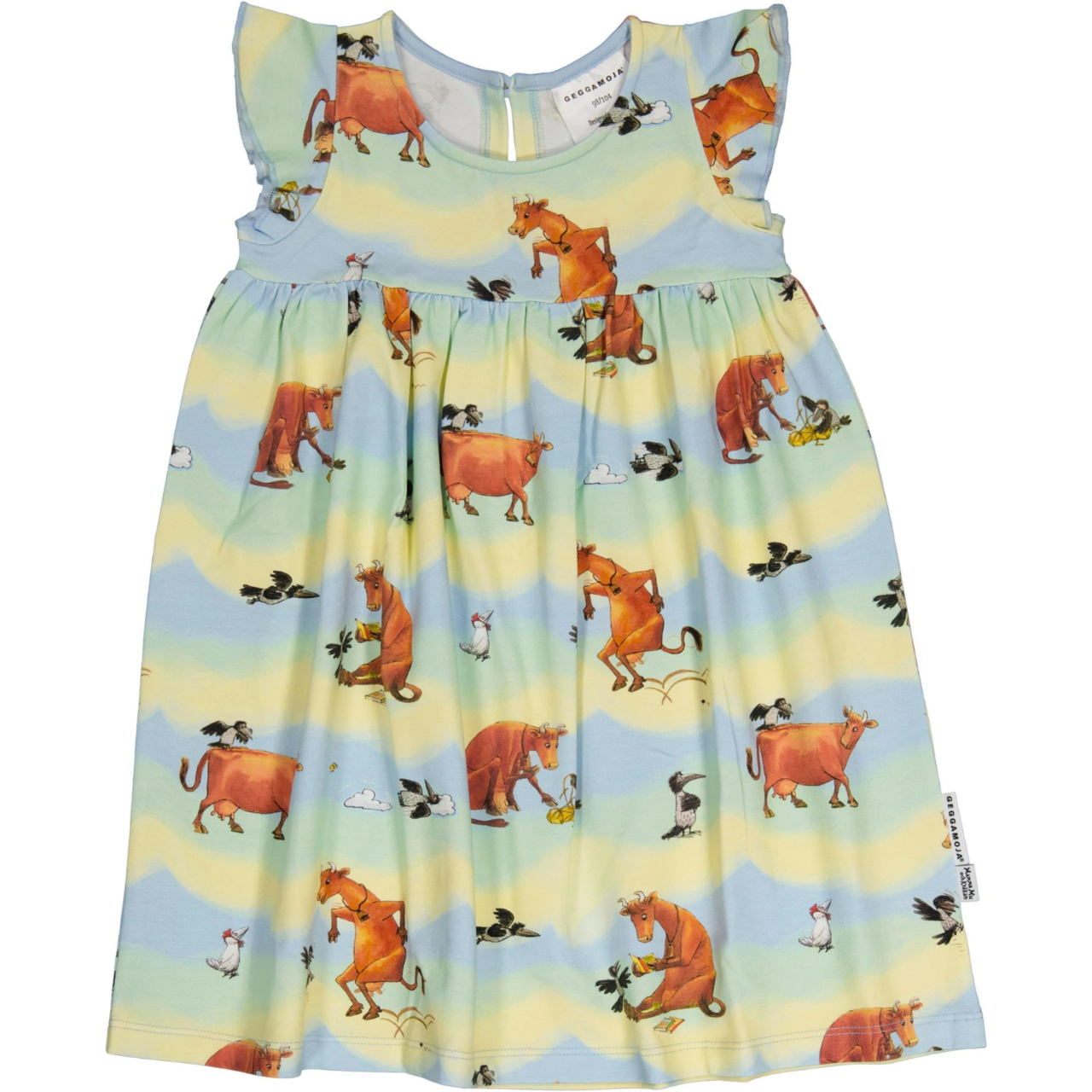 Flared dress Mamma Moo Multi pastel 110/116