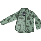 Single fleece set Dino green  146/152