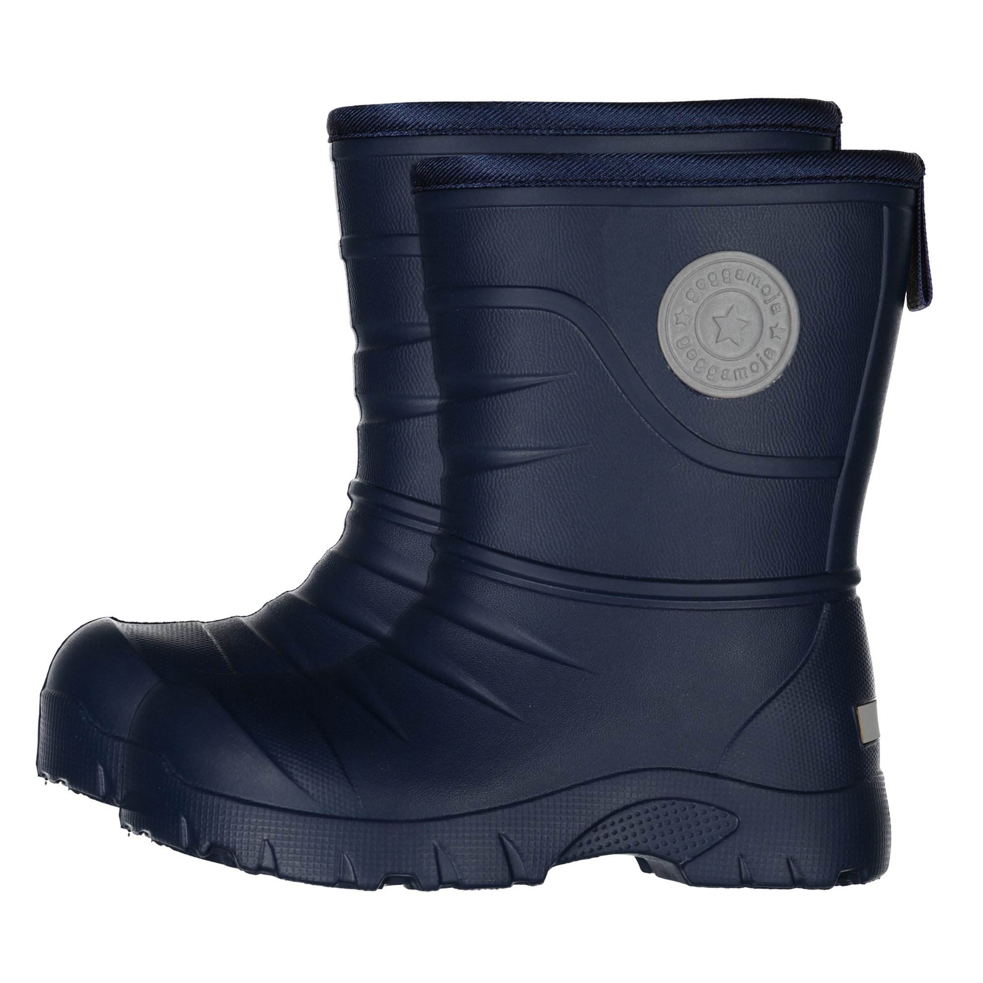 Ungefütterte Gummistiefel Navy