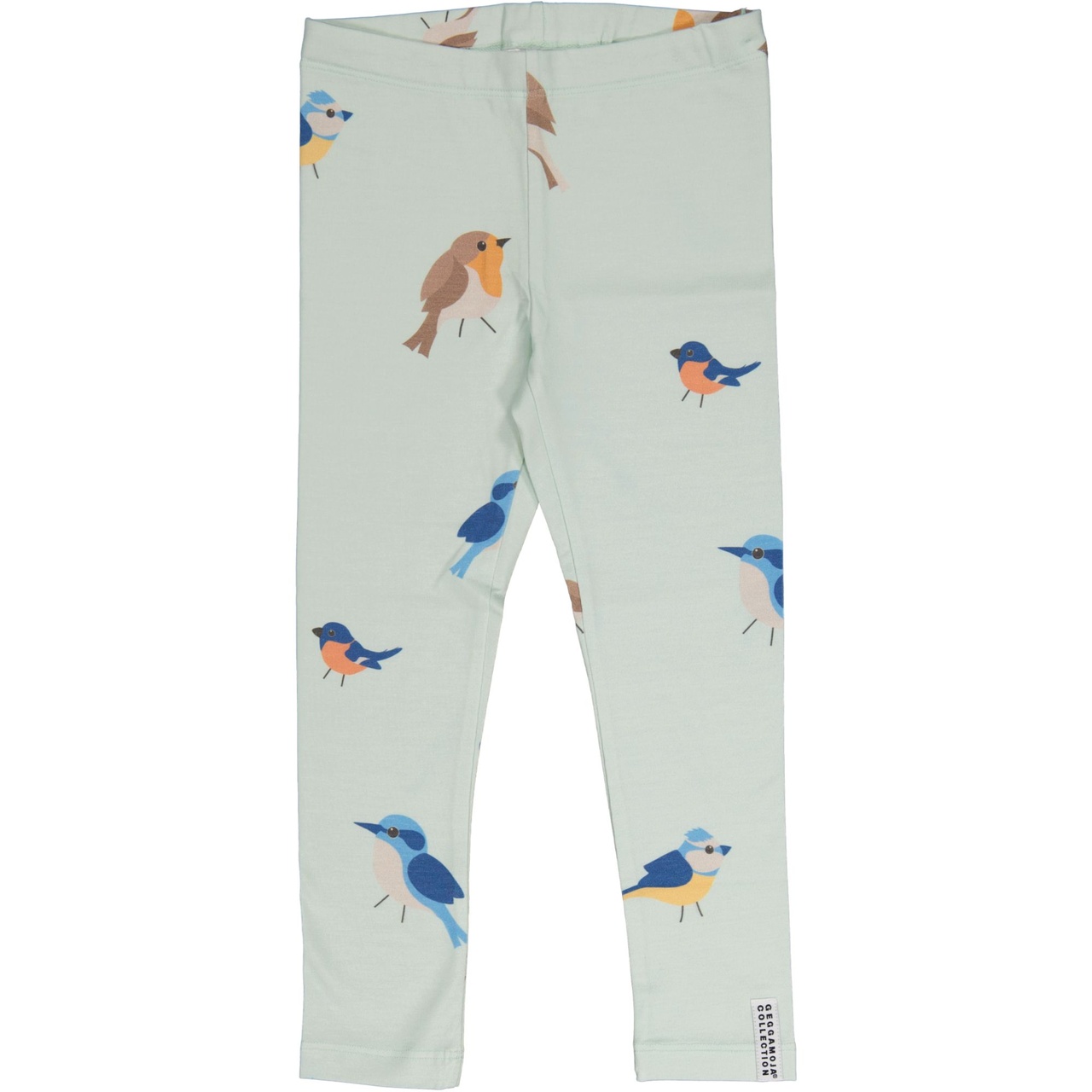 Bamboo leggings Green birds 62/68