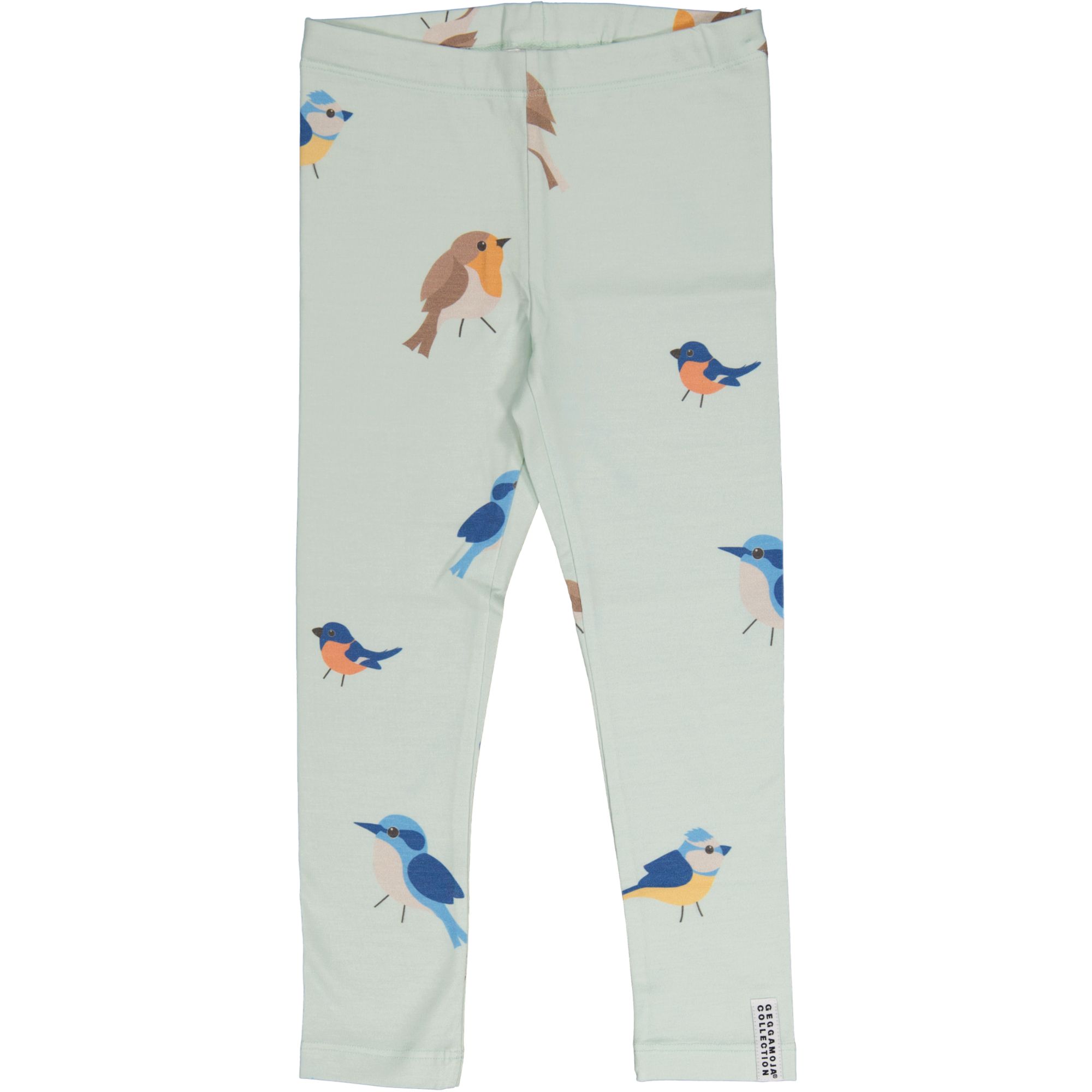 Bamboo leggings Green birds