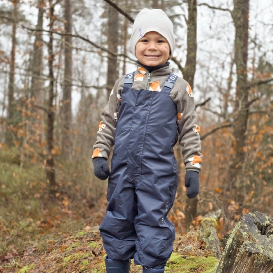 Shell bib pants Navy