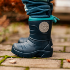 Fodrade gummistövlar/Allvädersstövlar Navy 29