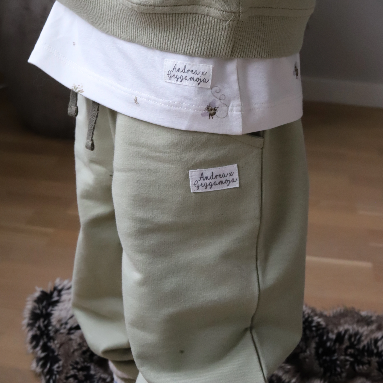 College trousers Olive 98/104