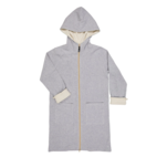 Bathrobe female Classic Grey/beige-offw  XS