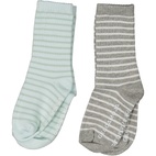 Anti-Rutsch-Socken Zwei-Pack Grau/Grün 25-27