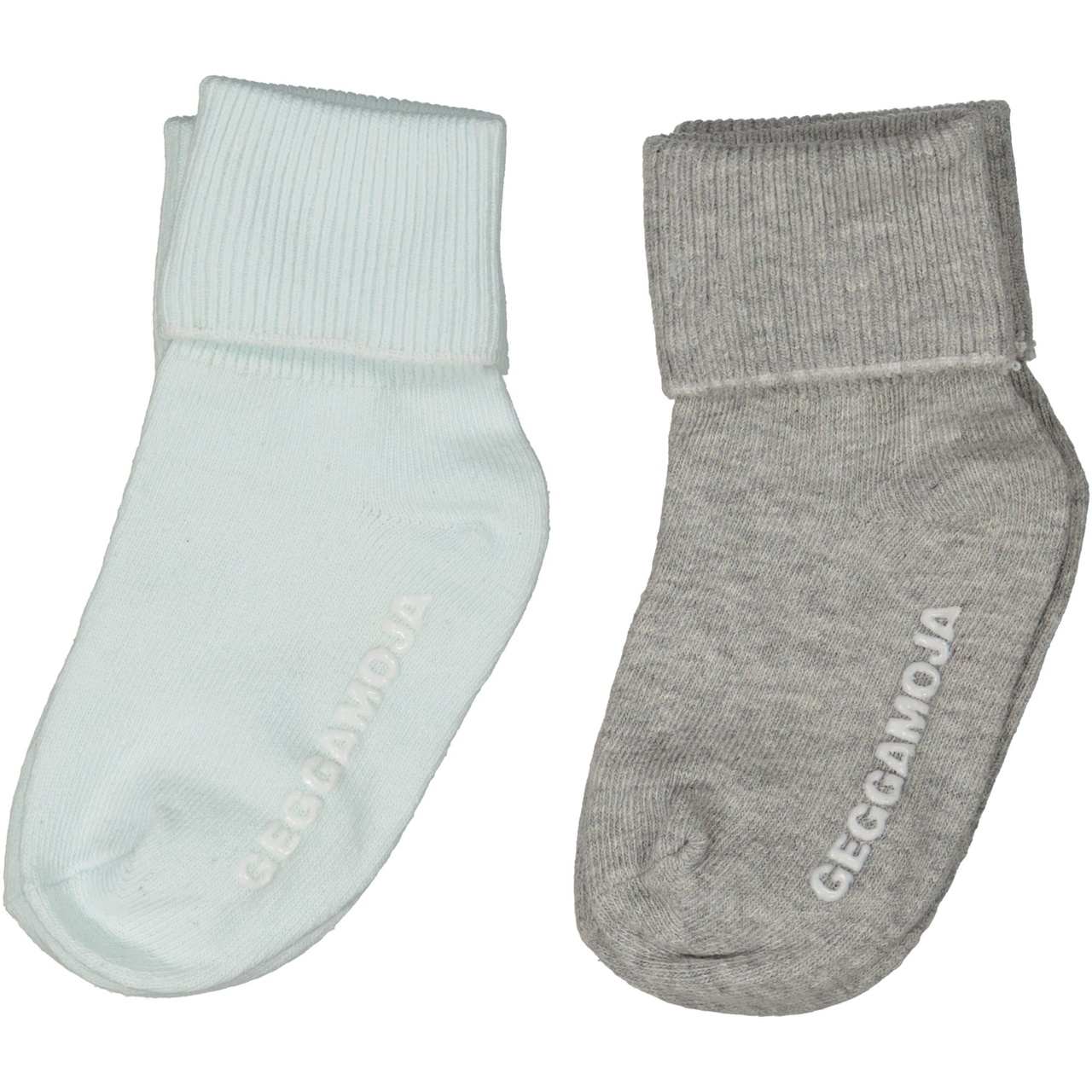 Baby socks 2-pack Grey/green 10-12