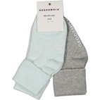 Babysocken Zwei-Pack Grau/Grün 16-18