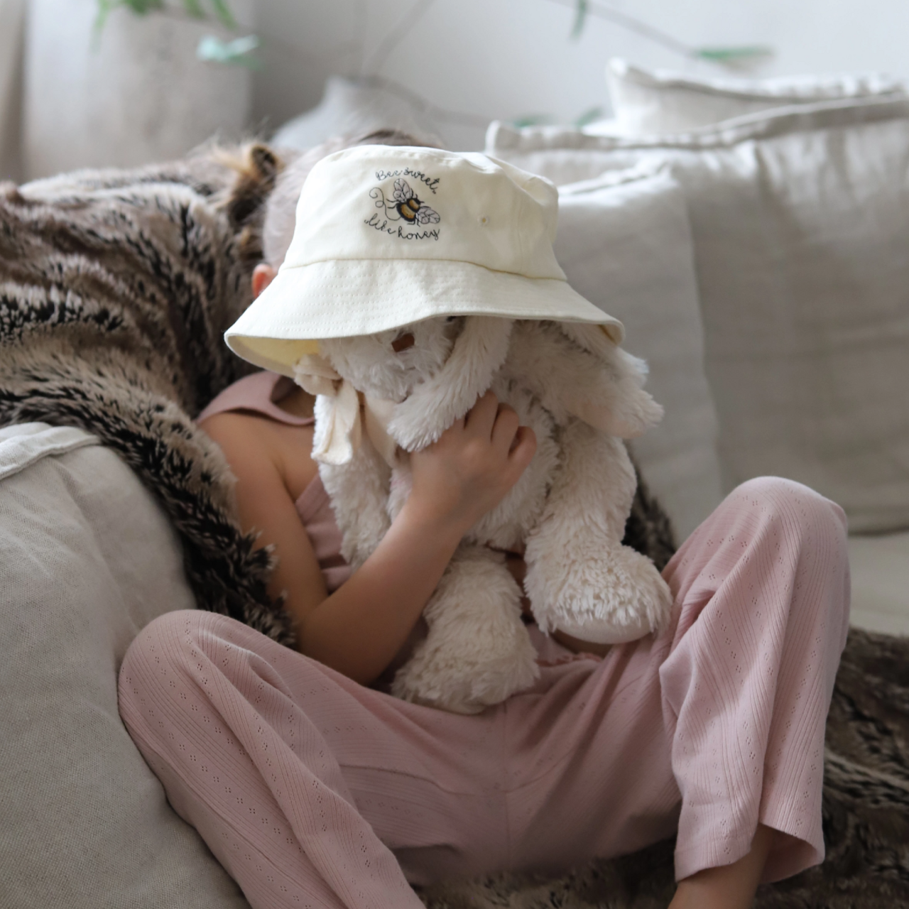Bucket hat Nature beež 4-10M