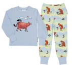 Pyjamas tvådelad Mamma Mu Och Kråkan Pastell 98/104