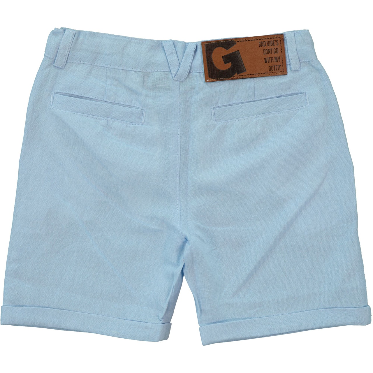 Linnen chino shorts Light blue 86/92