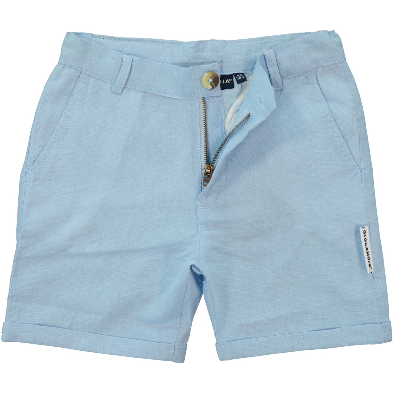 Linnen chino shorts Light blue 74/80