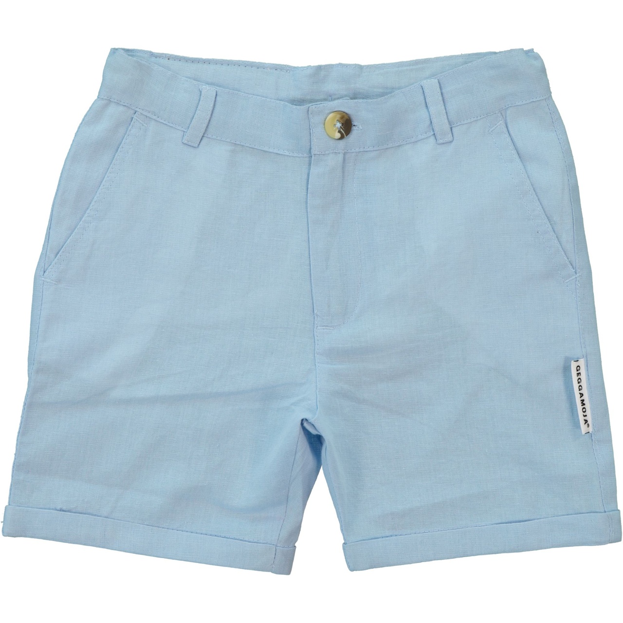 Linnen chino shorts Light blue 74/80