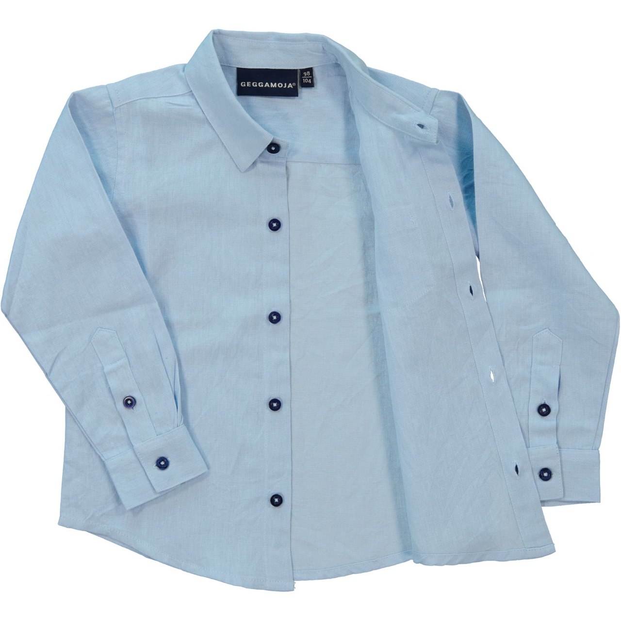 Linnen shirt L.S Light blue 146/152