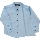 Linnen shirt L.S Light blue 74/80