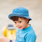 Bucket hat Denim blue 2-6Y