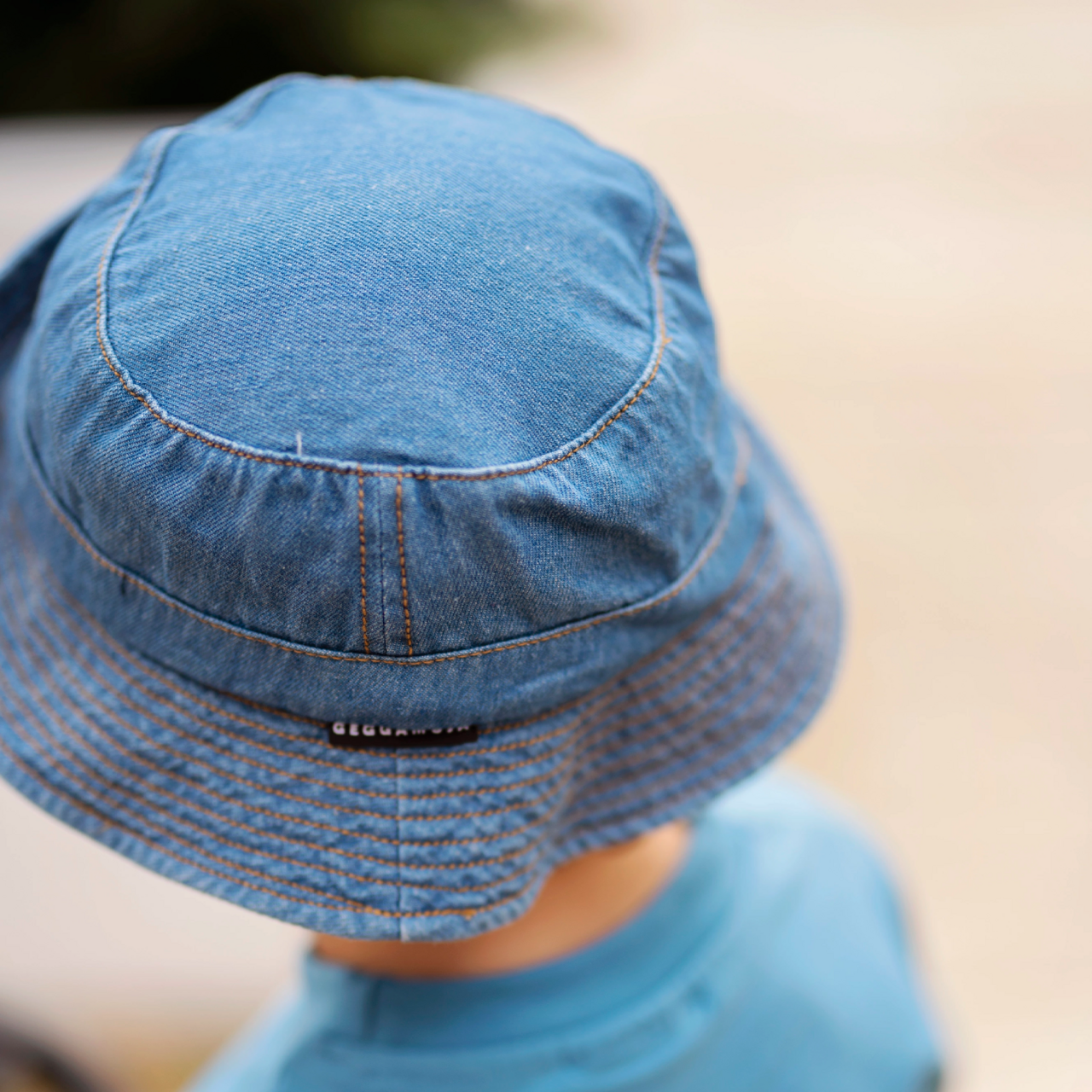 Bucket hat Denim blue 4-10M