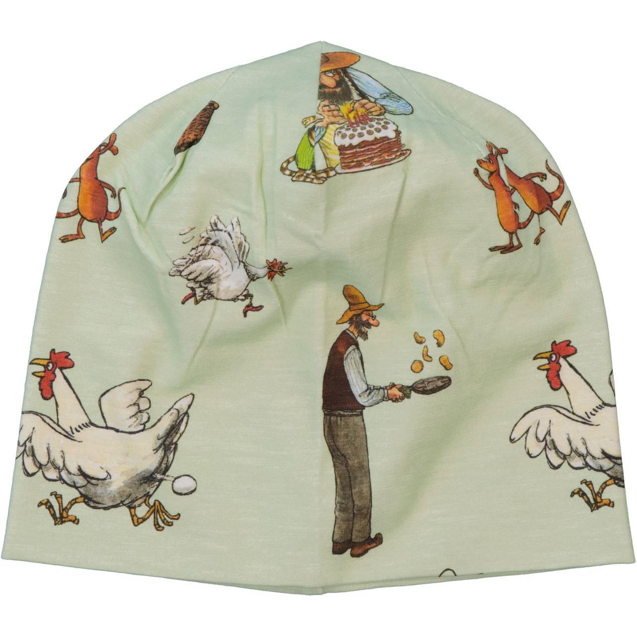 Beanie Pettson and Findus Light green XXS 6-m