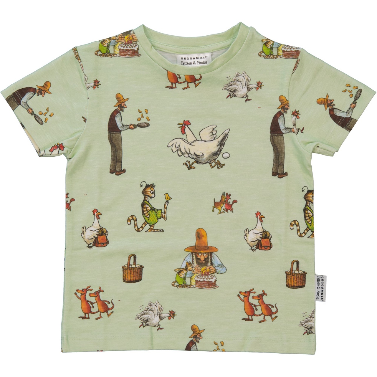 T-shirt Pettson and Findus Light green