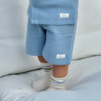 Shorts Waffle Dusty Blue 110/116