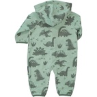 Single fleece overall Dino green  62/68