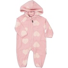 Single fleece overall Pink Heart 62/68