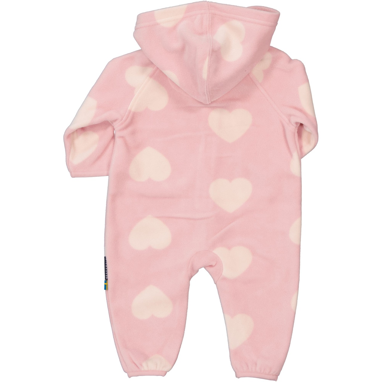 Single fleece overall Pink Heart 86/92