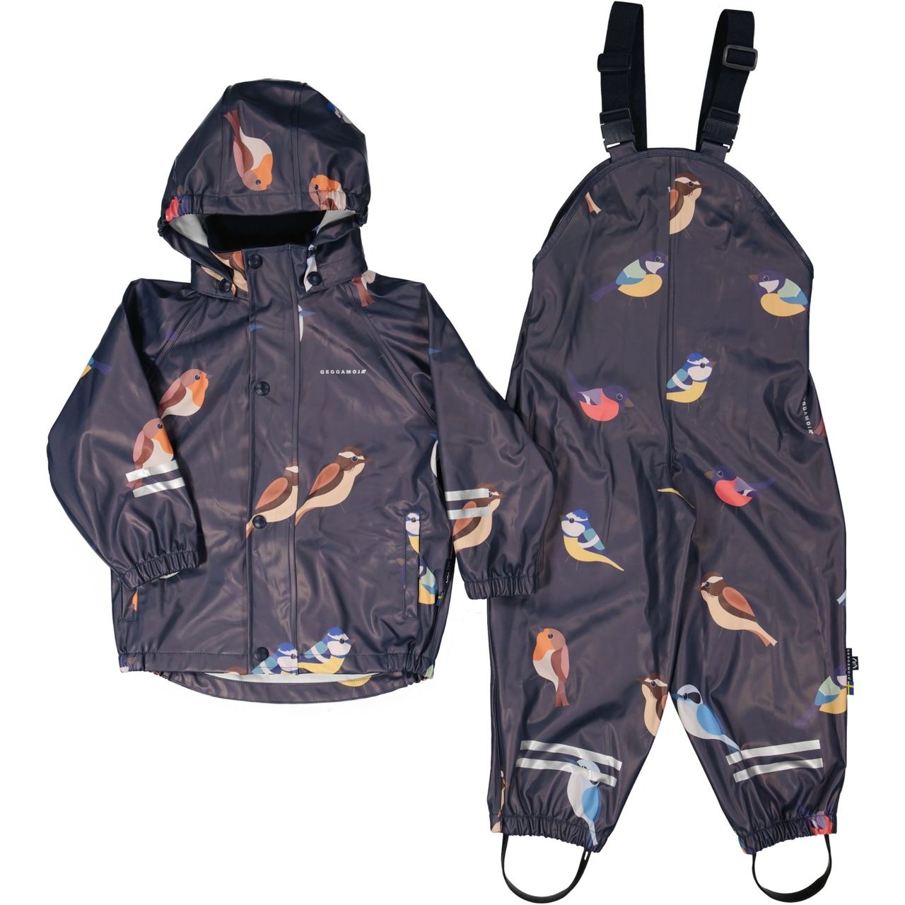 Regenbekleidung ungefüttert Birds Navy 134/140