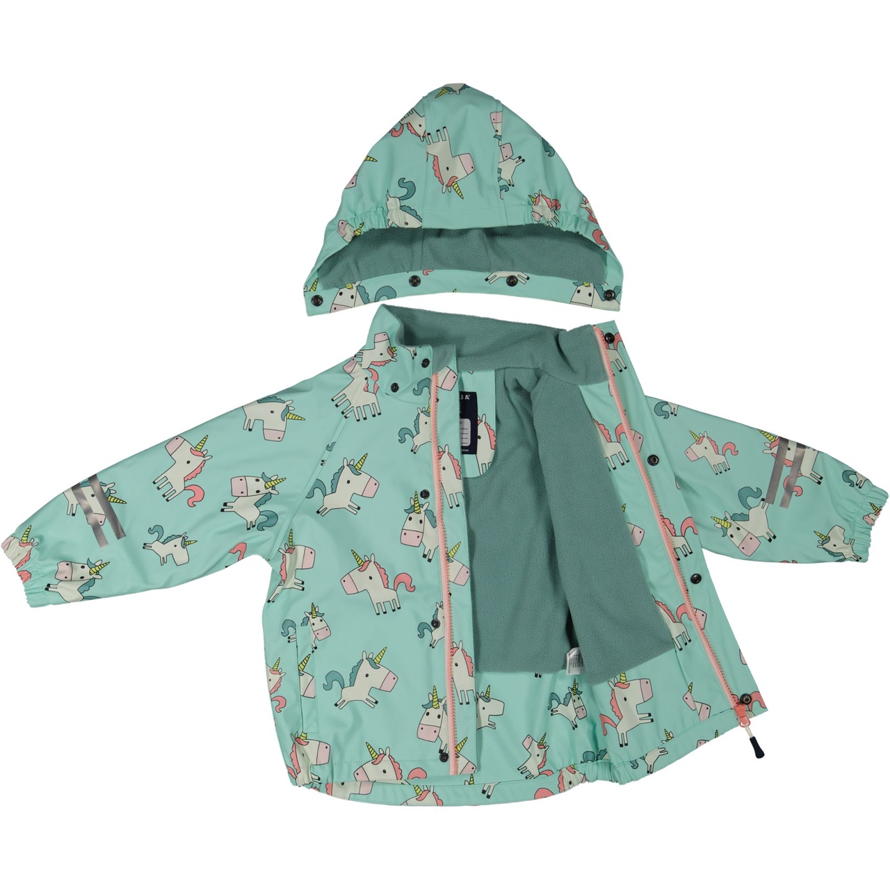 Rain set fleece Unicorn mint