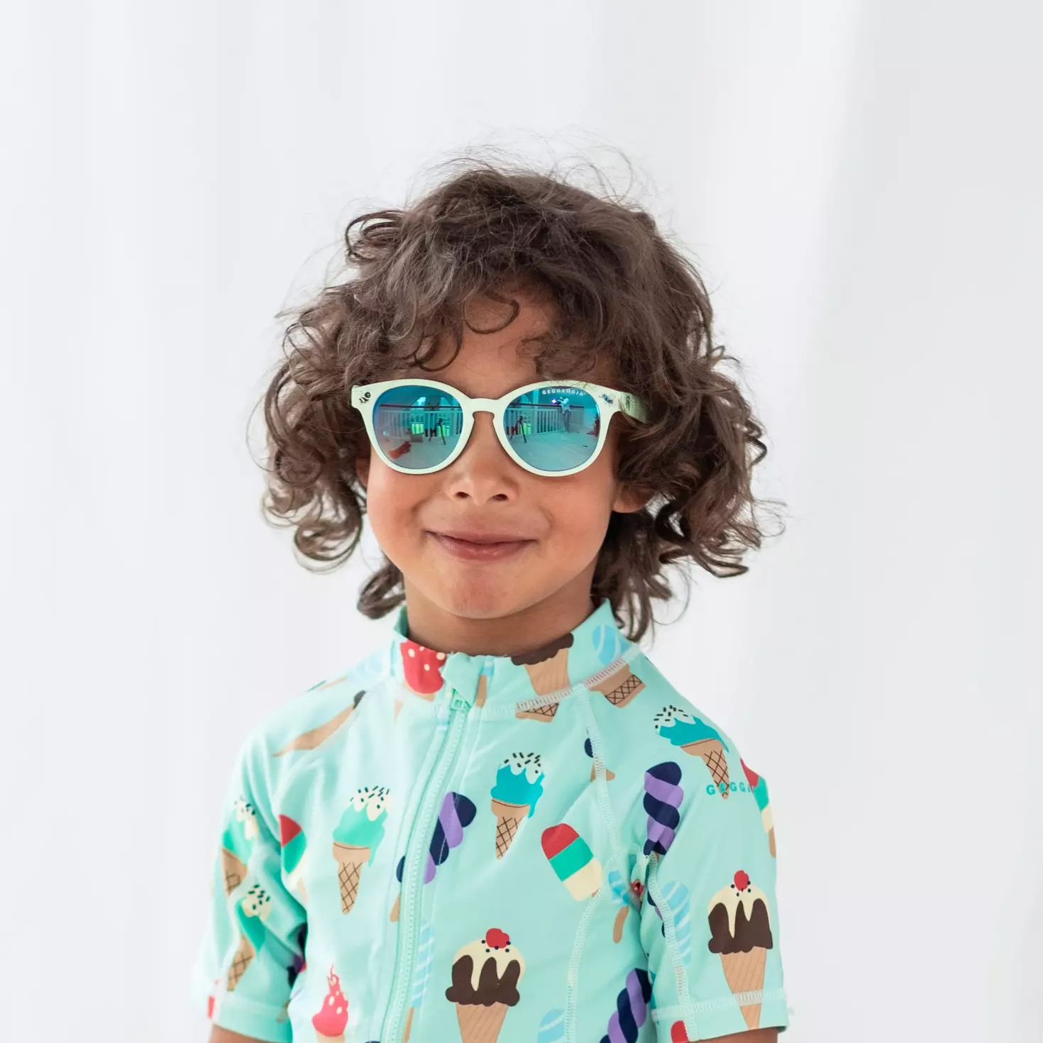 Sunglass 2-6 y Humlan Djojj Mint sky  One Size