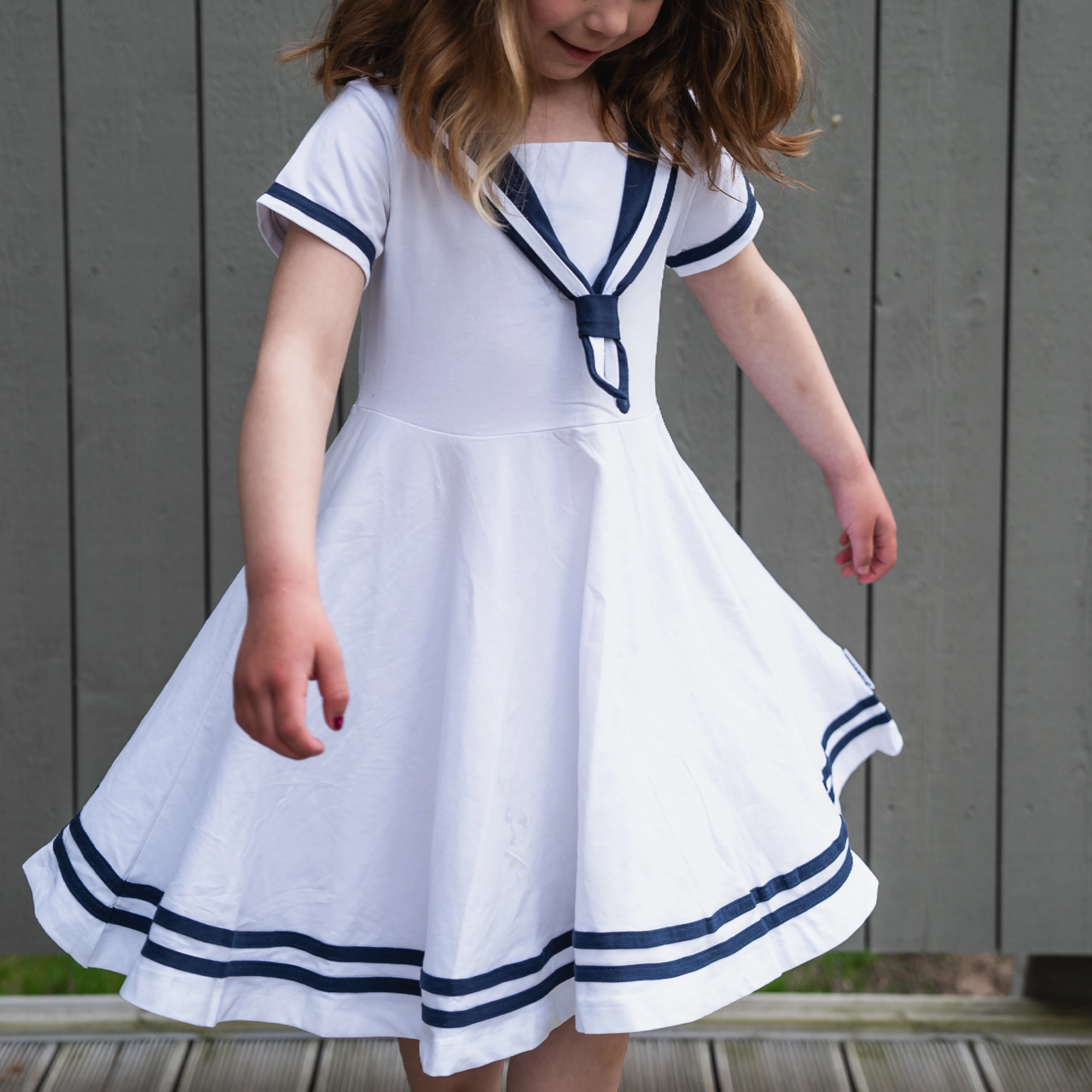 Sailor dress White 98/104